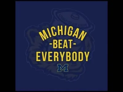 2023 Michigan National Champions Football Beat Everybody Vs Decal Sticker • $3
