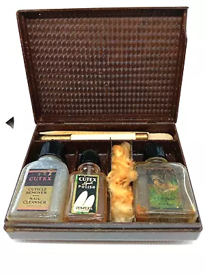 Vintage Cutex Nail Manicure Set With Bakelite Case - D • $15