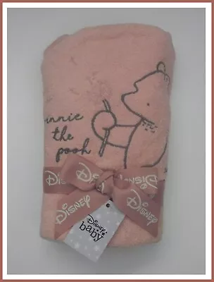 £13.99 • Buy Disney Baby Girls Hooded Bath Towel Winnie The Pooh Bath Time Essentials NEW