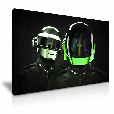 Daft Punk Helmet DJ Band Music Canvas Modern Home Art ~ 5 Size To Choose • £21.99