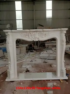 Beautiful French Style Marble Fireplace Mantel - Ttm34 • $4500