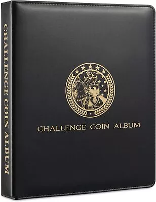 120 Pockets Challenge Coin Display Album Large Military Coin Collection Holder  • $39.99