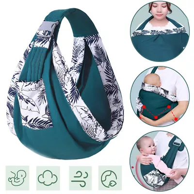 Adjustable Infant Baby Carrier Newborn Wrap Sling Toddler Backpack Breathable • £10.29