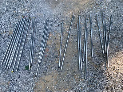 $147 • Buy Vintage Set Of Adjustable Aluminum Tent Poles Cabin Wall Tent Camping Canvas 70’