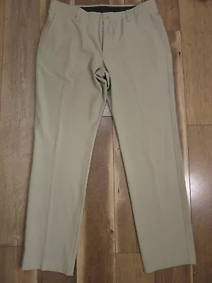 Under Armour 1364407 Men's Barley/Tan Stretchy Golf UA Drive Pants Sz 38 X 34 • $19.99