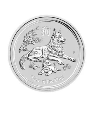 $41.45 • Buy 2018 P Australia $1 Silver Lunar Year Of The Dog 1oz .9999 Fine Silver Coin BU