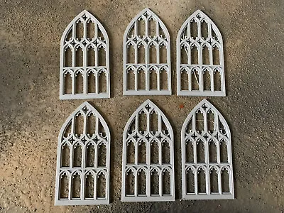 3DPrinted Gothic Windows S/M/L(6 PK) Terrain Scenery For 28mm Miniature Wargames • £5.50