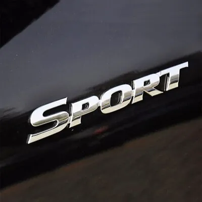 $4.71 • Buy Silver SPORT 3D Logo Emblem Car Trunk Fender Badge Sticker Metal Decal Universal