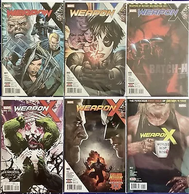 Weapon X Vol 3 Marvel 6 Issue Bundle 2017/8 Vgc Bagged & Boarded 1st Issue! • £17.99