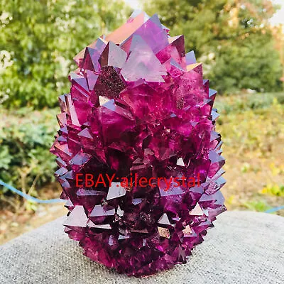 1kg+ Purple Alunite Crystallization Crystal Cluster Specimen Point Obelisk 1pc • $70.97