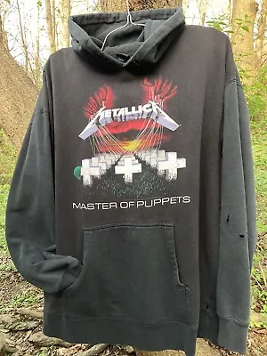 Vintage 2006 Metallica  Master Of Puppets  Hoodie Sweatshirt Men’s XL Black • $79.99