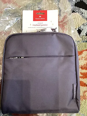 Maclaren Universal Insulated Pushchair Pannier Carry Bag - Charcoal Grey • £7