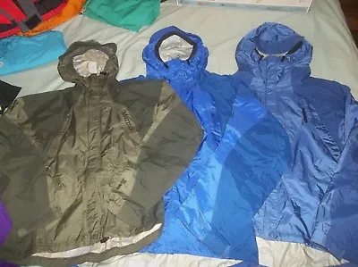 Marmot Thunderlight Spire Gore-tex Jacket Mountain Parka Coat Blue XL / Green Sm • $77