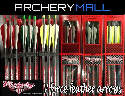 Victory V Force Feather Arrows 400 500 600 Cut To Length And Insert Installation • $79.99