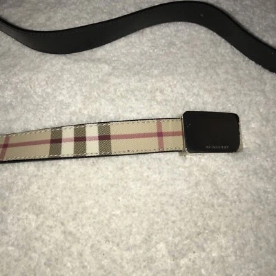 £120 • Buy Vintage Burberry Belt Ladies 40/100 Traditional Print