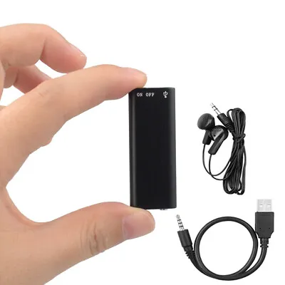 Mini Spy Audio Recorder Voice Activated Office Listening Device 96 Hours 8 16 GB • $16.99