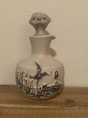 Pacific Stoneware Pottery Decanter Or Vase 1970 B Welsh With Stopper PDX Oregon • $22
