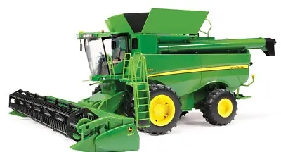 $179.99 • Buy NEW John Deere Big Farm S690 Combine Corn And Draper Head  1/16 Scale LP71700