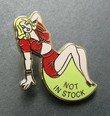 Army Air Force Nose Art Pinup Not In Stock Girl Lapel Hat Pin Badge 1 Inch • $5.64