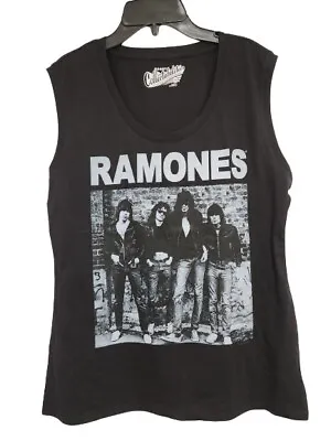 New Ramones Band Photo Old Navy Women's Size Medium Sleeveless Tank Top Tee • £22.33