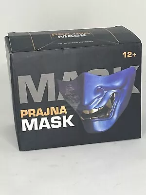 New Prajna Demon Samurai Resins Mask Noh Kabuki Half Face Masks Halloween Gift • $22.30