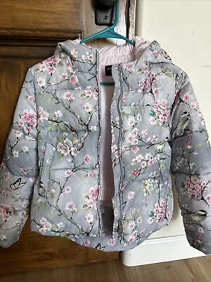 Monnalisa Girls Gray Pink  Down Jacket  Size 10 • $115