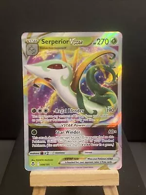 Pokemon Card Serperior VSTAR 008/195 Silver Tempest Near Mint • £2.75