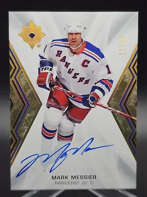 2021-22 Upper Deck Ultimate Hockey  Auto 11/35 Mark Messier Rangers🔥 Jersey #🔥 • $0.90