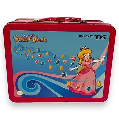 Princess Peach Super Mario Nintendo DS Metal Tin Lunchbox Collectible Used • $12