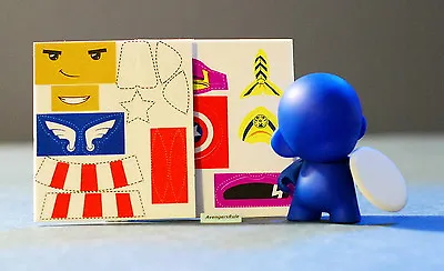 Marvel Micro Munny Vinyl DIY Munnyworld Kidrobot Captain America • $2.95