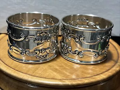 2 Gorham Sterling Silver Napkin Rings Strasburg 1150 No Monogram • $139