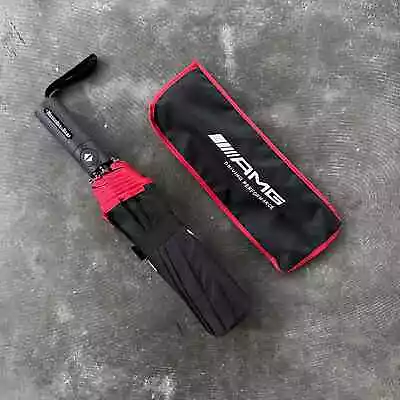 NEW Mercedes Benz AMG Dealer Gift Travel Stowable Umbrella OEM W/ Sleeve • $49.50