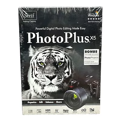 Serif PhotoPlus X5 Windows Digital Photo Editing Software Sealed • $27.99