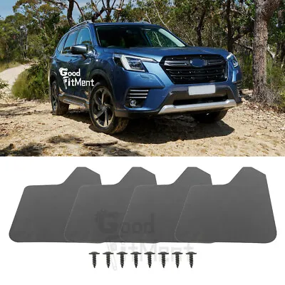 For Subaru Forester Outback Ascent BRZ Mud Flaps Splash Guard Mudguards Black 4X • $29.17