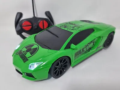 Lamborghini Radio Remote Control Car 1/16 Alliance HULK Avengers RC GREEN Car • £13.96