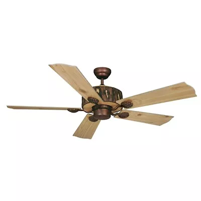 Vaxcel Log Cabin Ceiling Fan Weathered Patina - FN52265WP • $393.99