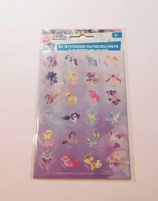 My Little Pony Movie 96 Stickers Autocollants 4 Sheets Sealed Package • $2.99