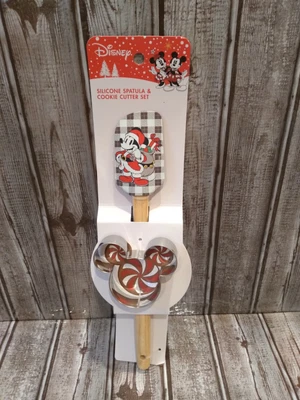 Disney Mickey Mouse Christmas Spatula And Cookie Cutter • £18.89