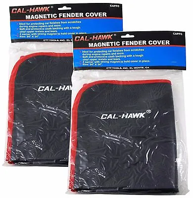 (Qty 2) Heavy Duty Magnetic Fender Cover 24  X 35  Protector 4 Pc Corner Magnets • $27.99