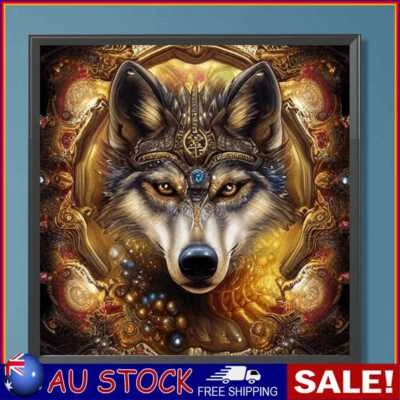 $9.95 • Buy 5D DIY Full Round Drill Diamond Painting Wolf Kit Home Decoration Art Craft