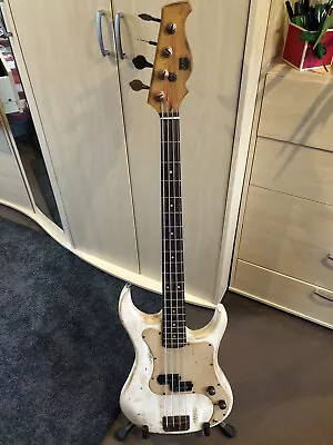 AXL Bass Guitar - Distressed Off-White P Bass Style • £70