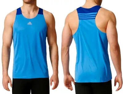 Adidas Singlet Men's Tank Top Sports T-Shirt Muscle Shirt Running Shirt Fitness • $33.45