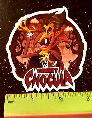 Count Chocula Cereal Monster 1 Vinyl Sticker Handmade Tv Cartoon Advertisement  • $5