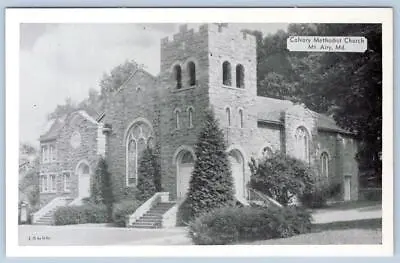 1960's MT MOUNT AIRY MARYLAND MD CALVARY METHODIST CHURCH VINTAGE POSTCARD • $9.95