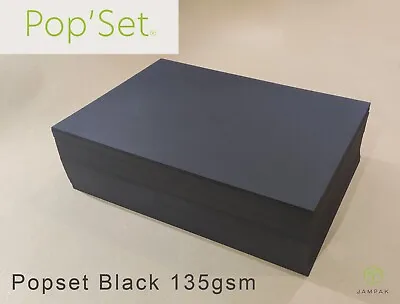 A4/A5/A3 Black Paper Arts&Craft High Quality 135 GSM Popset Matte Black Paper • £2.95