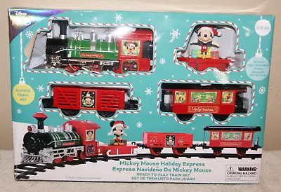 DISNEY 100 MICKEY MOUSE HOLIDAY EXPRESS 12 PIECE TRAIN SET NEW (ToteN) • $29.99