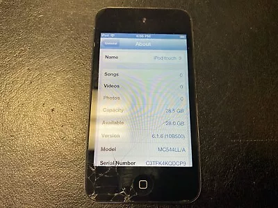 Apple IPod A1367 32GB-CRACKED SCREEN BUT FUNCTIONAL   • $44.15