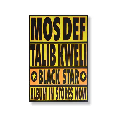  Rare  Original Mos Def Talib Kweli BLACK STAR 27  X 40  Paper Poster • $150