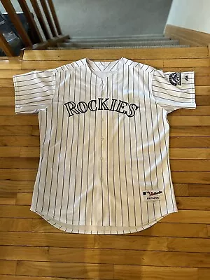 COLORADO ROCKIES MLB MAJESTIC AUTHENTIC GAME JERSEY Size 52 • $35