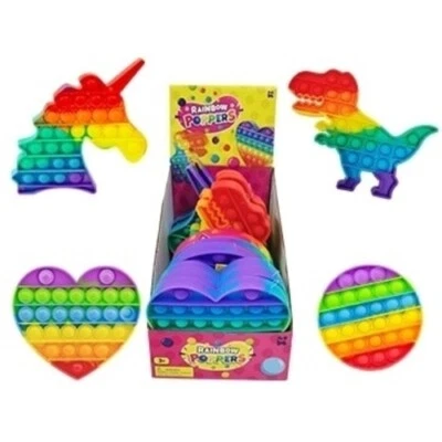 £2.95 • Buy Rainbow Poppers Fidget Toy Fun Kids Childrens Bubble Wrap Style Game Gift